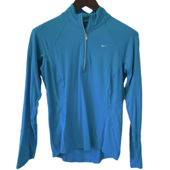 𝅺Nike Women’s Half Zip DryFit Long-Sleeved Pull-over - S - Picture 1 of 3